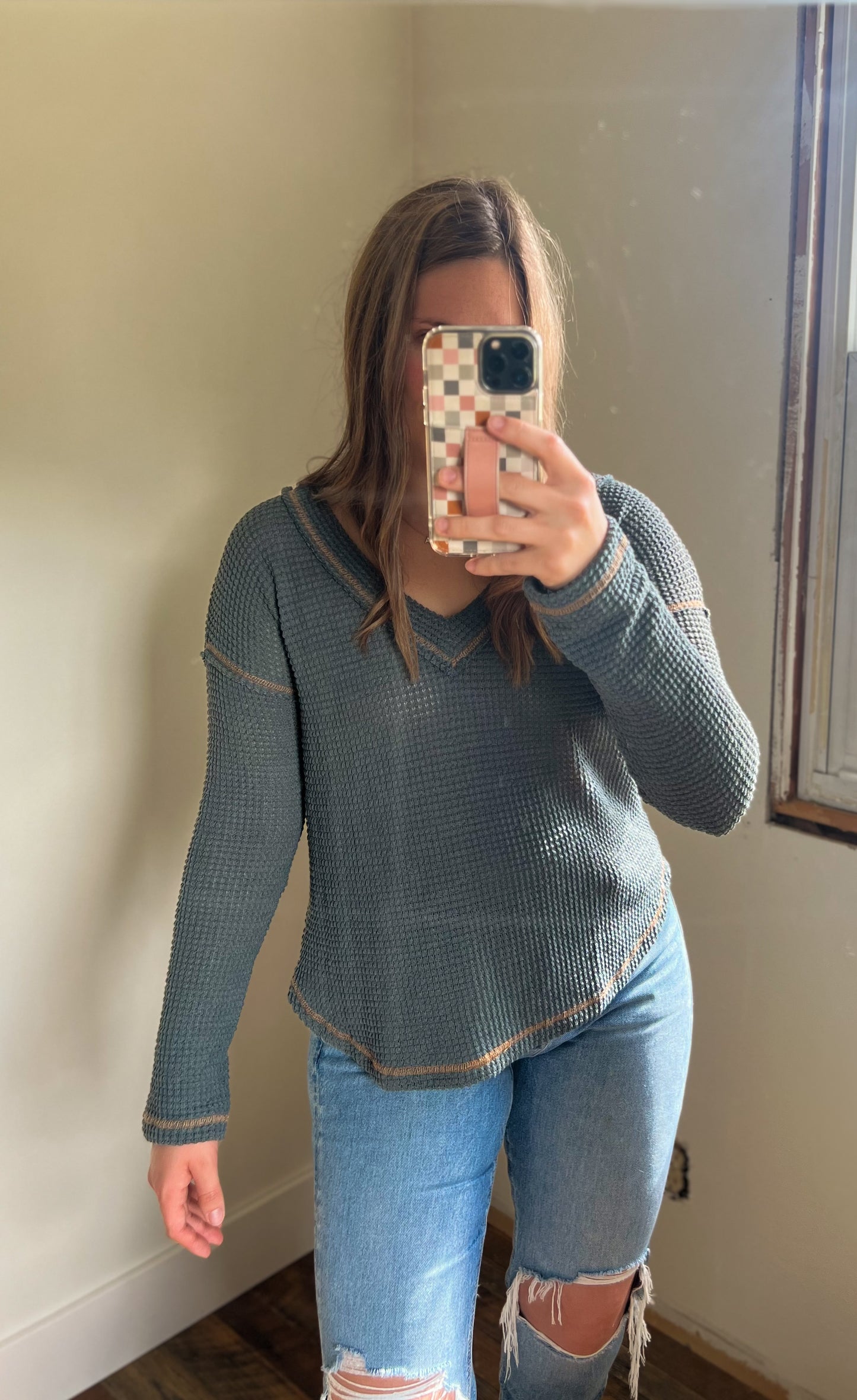 Oversized V-Neck Tee