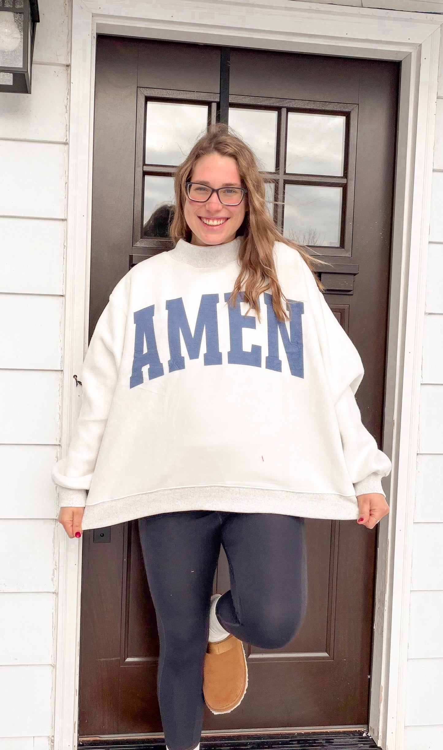Reversible amen/wwjd sweatshirt