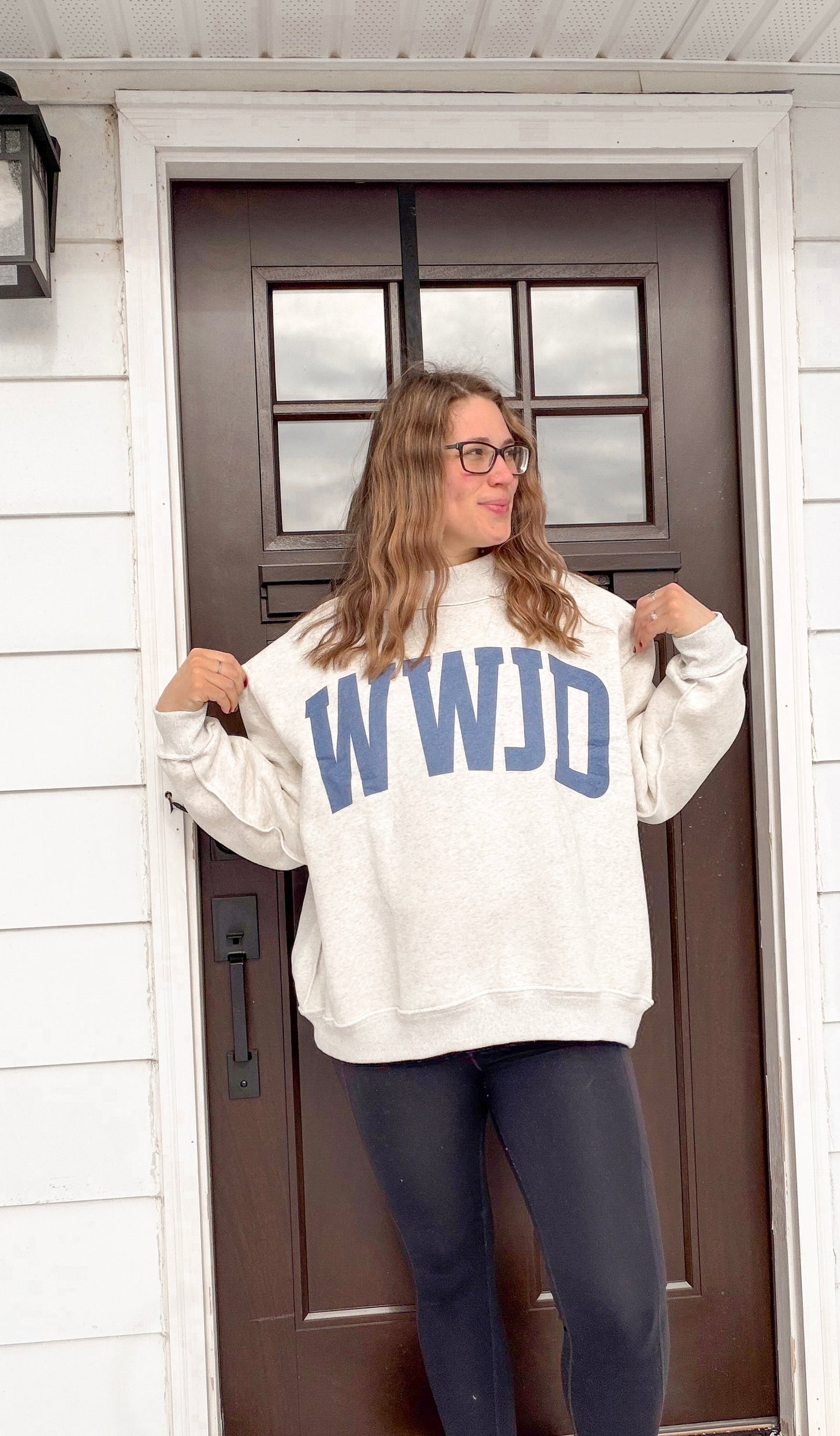 Reversible amen/wwjd sweatshirt
