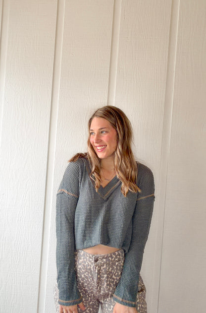 Oversized V-Neck Tee